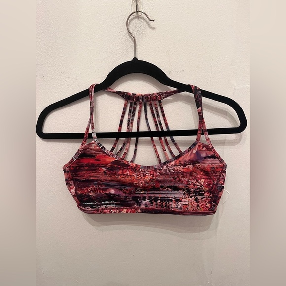 Lululemon Lighten Up Bra Dahliascape Multi Size 8 - Picture 1 of 3